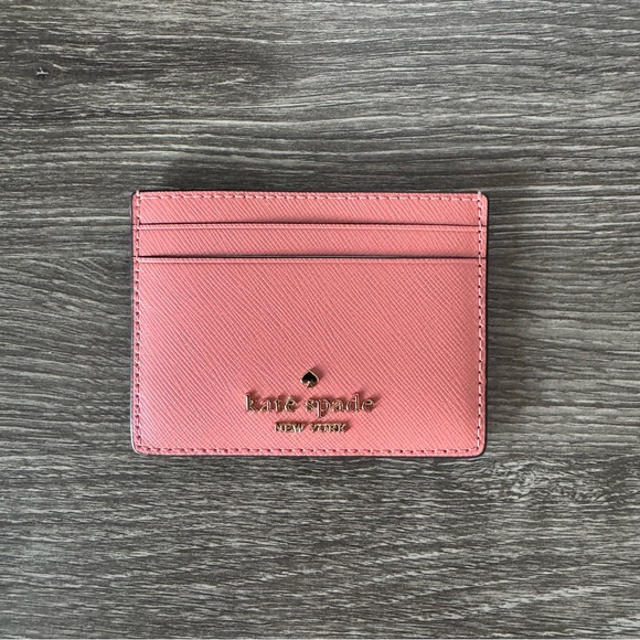 kate spade Accessories - Kate Spade Madison Saffiano Leather Card Holder in Terracotta